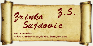 Zrinko Šujdović vizit kartica